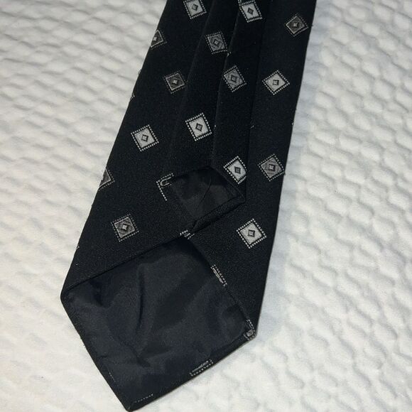 Vintage Wemlon Wembley geometric pattern clip on neck tie - Picture 6 of 6